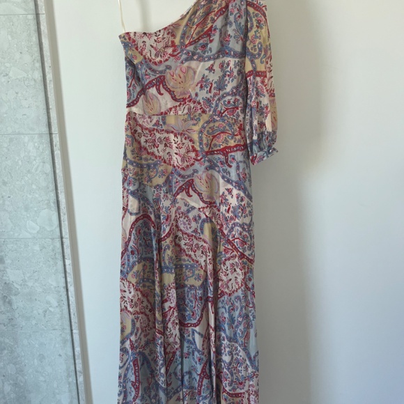 Veronica Beard Silk One Shoulder Dress - Picture 5 of 7